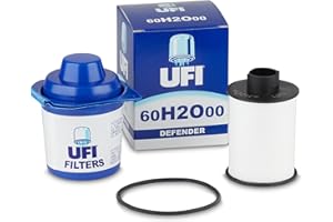 UFI Filters, Filtro Gasolio 60.H2O.00, Filtro Carburante per Ricambio, Adatto ad Auto, Applicabile su Diversi Modelli come Citroen, Fiat e Peugeot