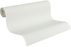 A.S. CRÉATION AS Creation 10.05 m x 0.53 m Blanco Fabricado en Alemania 211798 2117-98