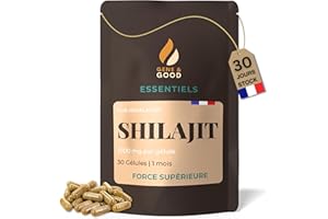 Gene & Good® Shilajit Gelule 30 Gélules | Shilajit Pure Himalaya Bio 1000mg, Pur Himalayen de Haute Qualité | Soutient les Fonctions Cognitives