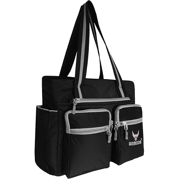 XLEYMID Lightweight Nylon Tote Bag For Women - Waterproof Shoulder Bag With Zipper Pockets