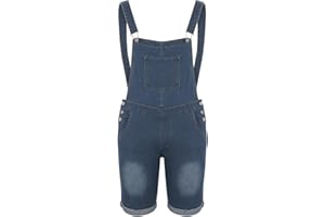 RLEHJN Arbeitshosen Herren Latzhose Kurz Männer Denim Latzhose Overalls Jeanshose Kurze Hose Männer Retro Jumpsuit Jeansoverall Arbeitshosen Pocket Jeans mit Taschen,Verstellbarer Schultergurt