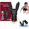 Fidrox Breathing Trainer, Lung Capacity Exercise Device and Lung Exerciser for Respiratory Muscle Exercise and Increased Sports Breathing Fitness| Lungs Exercise Equipment | Men and Women | Black