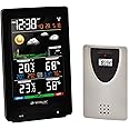 Wireless Colour Weather Station (Premium Quality ) Radio Controlled Clock ( UK Version ) Indoor Outdoor Temp Humidity Max Min with 24 Hour Auto Reset