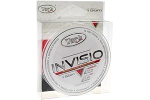 YORK Invisio Angelschnur 150m Spule 0,14mm-0,40mm Monofile Schnur Fluorocarbon beschichtet (0,02€/m) (0,18mm/8kg)