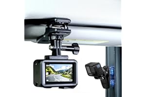 HAFOKO Magnétique Clip Pour Pare-soleil Compatible avec Gopro, Support Courroie D'épaule Pour Sac à Dos Compatible avec DJI Osmo 360, Osmo Nano, Support Magnétique Moto Et Vélo Compatible avec Insta360