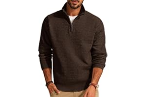 PJ PAUL JONES Maglione Uomo Invernale con Zip Regular Fit con Collo Alto Maglione