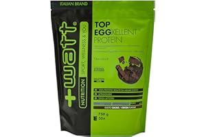 +WATT Top Eggxellent Protein - Integratore di Proteine dell'Albume dell'Uovo - Formato: Doypack 750 g - Gusto: Cacao