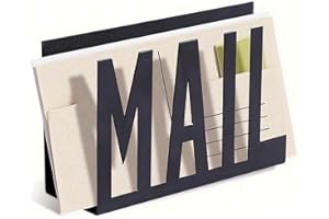 NCOALE Letter Holders for the Home, Metal Letter Holder Cutout Mail Lettering Design Mini Letter rack for Desktop Home Entryway Living Room