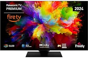 Panasonic TV-65Z80AEY Z80 Series 65 inch 4K Ultra HD OLED Smart TV, 2024, Fire TV, Freely, Dolby Vision & Atmos, Alexa Voice Control, Airplay, Black
