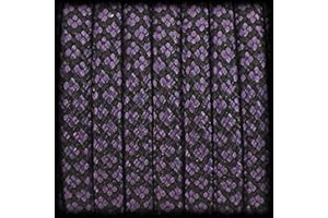 Ganzoo Cuerda de Paracord 550 Diamond de 30 Metros de Nailon y poliéster con 7 núcleos para Pulsera, Correa, Collar, 4 mm de Grosor, Cuerda Multiusos, Cuerda de Supervivencia, Cuerda de paracaídas