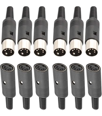 3 Connettori DIN 5 Poli Maschio Da Saldare - Adattatore MIDI Francese - Foto 3