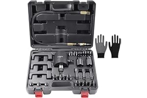 Zilchx Injection Puller, 24pcs Pneumatic Diesel Injector Removal Tool, Air Vibration Diesel Injector Removal Tool Kit