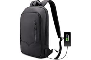 HEROIC KNIGHT Mochila Hombre, Mochila Ordenador Portátil Impermeable con Puerto de Carga USB