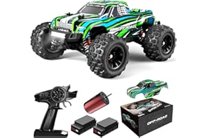 YONCHER YC380 PRO Ferngesteuertes Auto,1:16 Bürstenloser Motor 68 KM/H, 4WD Offroad RC Auto für Erwachsene, 2.4G Proportional Hobby Monster Truck Buggy, Mit 2 Akku für Outdoor