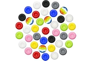 CHENGU 40 Pieces Silicone Thumb Grips Caps Thumb Stick Protect Cover Replacement Parts Compatible with Xbox One, Xbox 360, PS4 Controllers, Multi-color [video game]