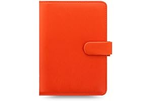 Organizador personal de Filofax Saffiano Bright, color naranja Personal