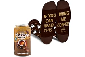 AGRIMONY Chaussettes amusantes pour homme et femme - Inscription « If You Can Read This Bring Me » - Cadeau de Noël