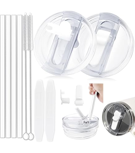 2 Coperchi Di Ricambio Per Stanley Cup 40 Oz - Con Cannucce, A Prova Di Perdite - Foto 3