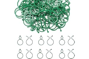 sundrerfect Klips do bezpiecznych roślin, 100 sztuk, klipsy do małych roślin do warkoczy i mocowania roślin, klipsy podtrzymujące pomidory, ogórki(zielony)