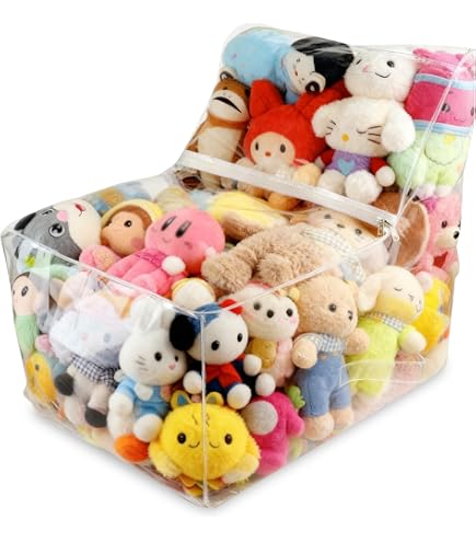 Organisateur de jouets en peluche – Boîte de rangement pour jouets en peluche | Support transparent pour jouets en peluche avec bande élastique, cage de rangement en peluche, support de jouets pour Organisateur de jouets en peluche – Boîte de rangement pour jouets en peluche | Support transparent pour jouets en peluche avec bande élastique, cage de rangement en peluche, support de jouets pour