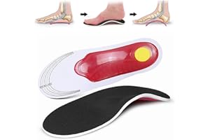 PPTABOLD Komfort Orthopädische Einlegesohlen, Arch Support Schuheinlagen Gel stoßdämpfende Unisex Winter Einlegesohle für Plantar Fasciitis, Plattfuß, Fußschmerz, Herren Damen arbeitsschuhe (L: EU(40-46))
