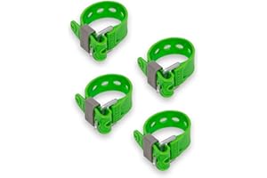 TITANSTRAPS Titan Utility Straps - Safety Strap Set to Secure Splits, Cargo Bikes, Garden Hoses, Wood Working Projects - 60 lb. Working Load, 09" Length, Fluoro Green, 4-Pack