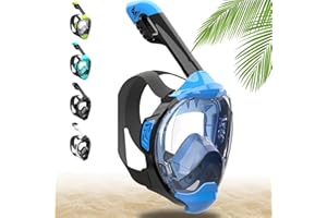Khroom Maschera da Snorkeling sicura CO2 Maschera a Pieno facciale | Maschera Subacquea per Adulti e Bambini | Maschere da immersione | Seaview Y