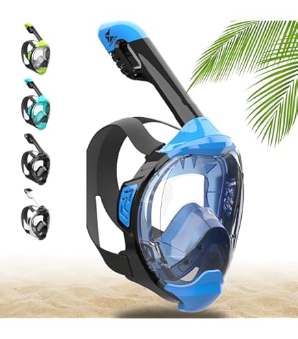 Maschera Snorkeling Full Face Seaview X - Certificata DEKRA, Anti-Appannamento, 100% Silicone - Foto 6