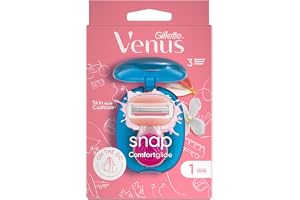 Gillette Venus Extra Smooth Snap rakapparat för kvinnor – rakhyvel för kvinnor med en touch av botaniska oljor och fuktband