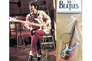MOMO FING Porte-clés guitare basse Rickenbacker 4001 Paul Mccartney The Beatles