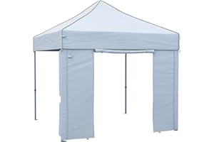 paramondo Tonnelle de Jardin Pliant Pro 40, Paroie latérale +Porte 6m pour charpente 6 x 4m, Blanc