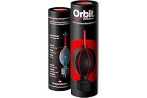 PHOTOGRAPHIC SOLUTIONS Orbit Blower with HEPA Filter - Air Blower Camera and Lens Cleaner - Camera Sensor Blower - for All Cameras, Sensors, Electronics and Sensitive Equipment - Dust Free Air Blower
