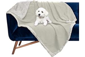 Pawsee Wasserdicht Hundedecke Katzendecken Waschbar, wasserdichte Decke für Hundesofa Schutzdecke Couch Überwurf, Flauschig Wasserabweisende Hundedecke für Große Hunde Katzen, M 150 x 120cm