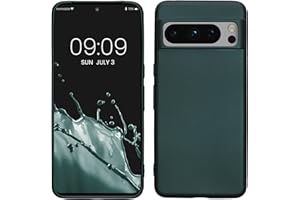 kwmobile Funda para Google Pixel 8 Pro Carcasa - Case TPU y Silicona Ultrafino - Antigolpes con Bordes elevados - Apto Carga inalámbrica - petróleo Metalizado
