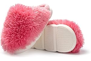 JOMIX Zimowe futrzane kapcie damskie ciepłe kapcie domowe zimowe dziewczęce buty termiczne wsuwane eleganckie