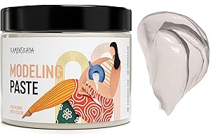 Kamenskaya Texture Paste - Modeling Paste Acrylic Medium for Acrylic Paint - 16.9 fl oz (500 ml)