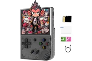 BuLuHAHA RG35XX Plus Console de Jeu Portable rétro, 64G Console rétro 3.5" IPS, système Linux Arm Cortex-A53 , Console de Jeu Portable Supporte la Sortie TV HDMI 3300mAh