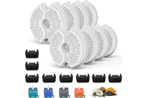 SAMANIJA Paquete de 8 filtros de fuente de agua para gatos con esponjas de prefiltro, compatibles con Wonder Creature, fuentes iPettie AONBOY de 64 onzas/2 L