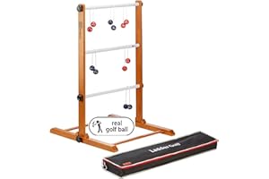 UBER GAMES Ladder Golf - Navy & Red Bolas - Throwing Garden Game