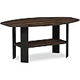 Furinno Simple Design Coffee Table, Side Table, Columbia Walnut/Black