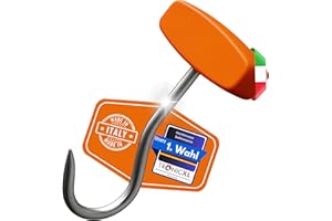 ‎TRONICXL TronicXL Wildbergehilfe Ziehhaken Schweine Rotwild Haken Transport Zieh Haken Kunststoffgriff Metzger Metzgerei Fleisch Haken Fleischhaken