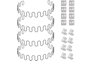 Carkio resortes de repuesto para sof¨¢, 4 resortes de 20 pulgadas con 16 clips en forma de S, kit de reparaci¨®n de resortes para sof¨¢ de
