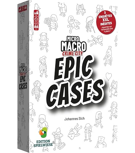 Pegasus/Spielwiese 59062G MicroMacro: Crime City 3 – All In (Edition Spielwiese), Black/White Metropolis