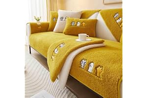 MTHGH sofaschutz，Samt rutschfest l Form 1 2 3 4 Sitzer Sofabezug ，sofaschoner Katze Hund Decke ecksofa Outdoor Sofa Überwurf,C-Kissenbezug（30x50cm）