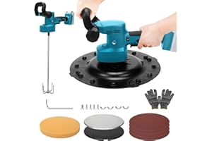 PANTHEM 3-in-1 Cordless Cement Paddle Mixer, Mortar Trowel & Wall Sander – Compatible with Makita 18V (No Battery), 6-Speed Electric Wall Smoothing Machine for Levelling, Polishing, Finishing