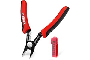 KAIWEETS Pince Coupante – Coupe-Câbles, Dénudeur de Fils 20–10 AWG, Pince Diagonale de Précision avec Bande Auto-Agrippante