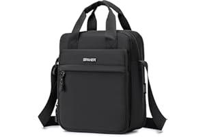 SPAHER Borsello Uomo Tracolla Borsa Tracolla Grande per Ipad 11 Pollici Borse a Spalla da Uomo Borselli Pochette Borselli Imperméable con Spalla Regolabile