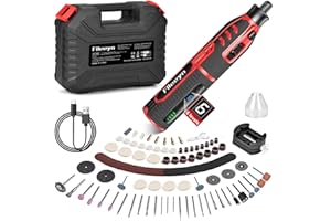 Fileeyn Utensile Multifunzione, Strumento Multifunzione 6 Velocità Regolabile 5000-30000 RPM, Con 257 Accessori per Levigare, Incidere, Forare, Lucidare, Tagliare