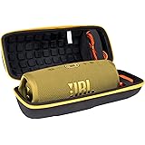 co2CREA Duro Viajar Estuche Funda para JBL Charge 4 / 5 Altavoz inalámbrico portátil con Bluetooth (Caja Solo)(Amarillo)
