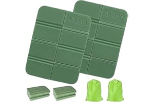 SEASBOES 2 Pezzi Tappetino Pieghevole Outdoor, Tappetino Pieghevole Trekking, Tappetino Pieghevole in Schiuma, per Esterni per Picnic, Spiaggia, Viaggi, Escursionismo, Campeggio e Altro (verde)